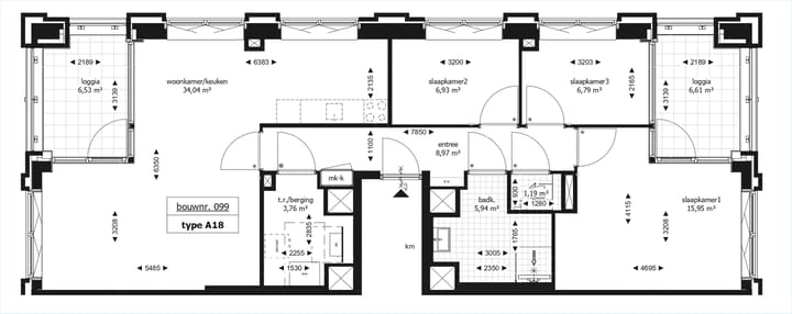 Foto 5 van 4-kamerappartement (Bouwnr. 99)