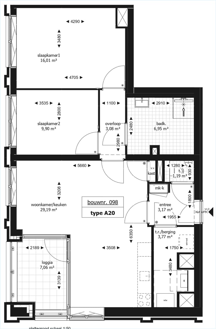 Photo 5 of 3-kamerappartement (Bouwnr. 98)