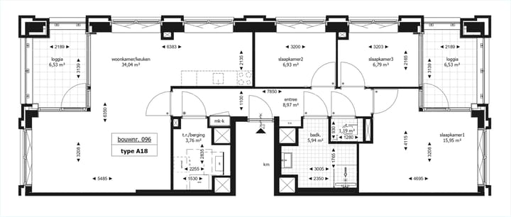 Foto 5 van 4-kamerappartement (Bouwnr. 96)