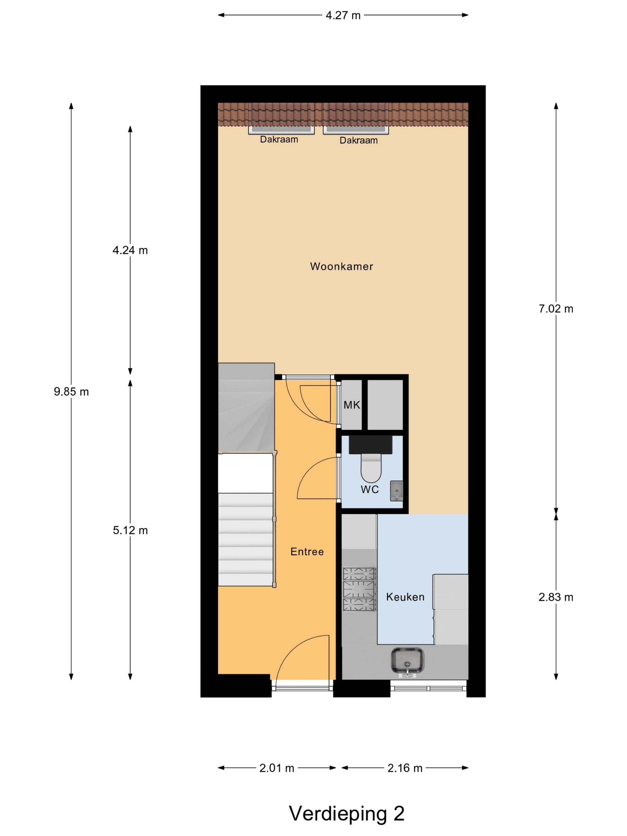 Spacious and well-maintained 3-level apartment with terrace in Schildersbuurt-West — 18