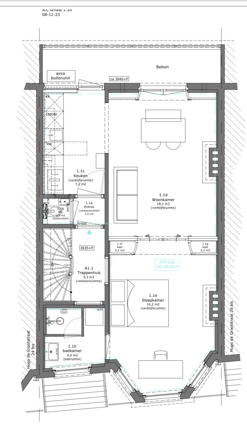 Foto 8 van Hugo de Grootstraat 26-A