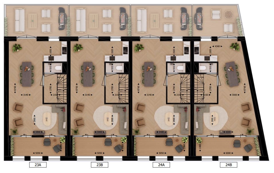 Foto 8 van Groote Visscherij woningen (Bouwnr. 23B)