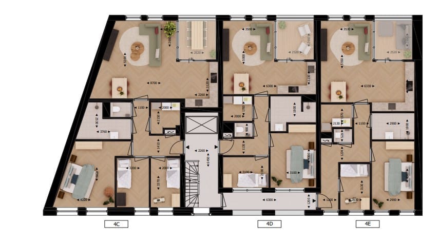 Foto 6 van Groote Visscherij appartementen (Bouwnr. 4D)