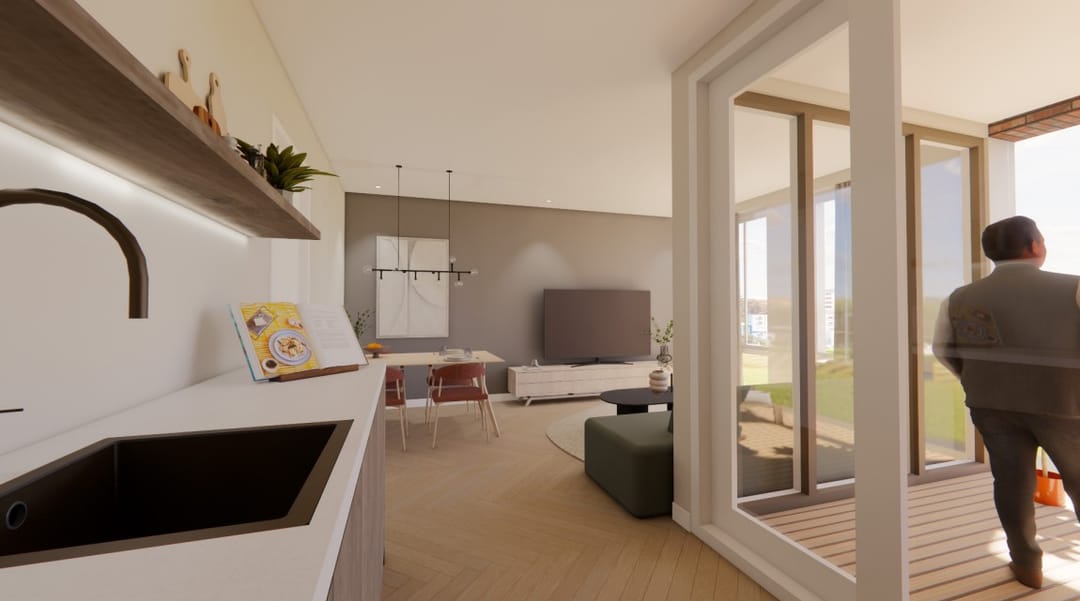 Foto 2 van Groote Visscherij appartementen (Bouwnr. 4G)