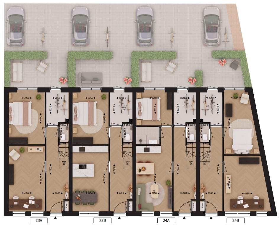 Foto 7 van Groote Visscherij woningen (Bouwnr. 23B)