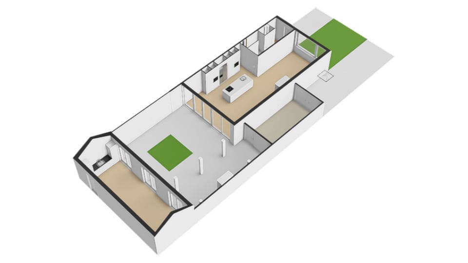 Modern corner house with luxury finish and multifunctional workspace — 64