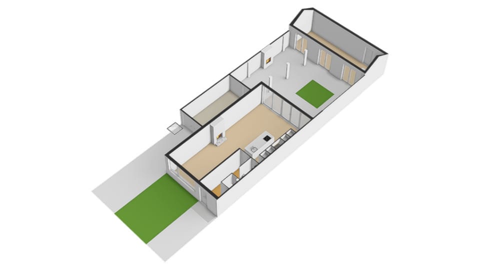 Modern corner house with luxury finish and multifunctional workspace — 65
