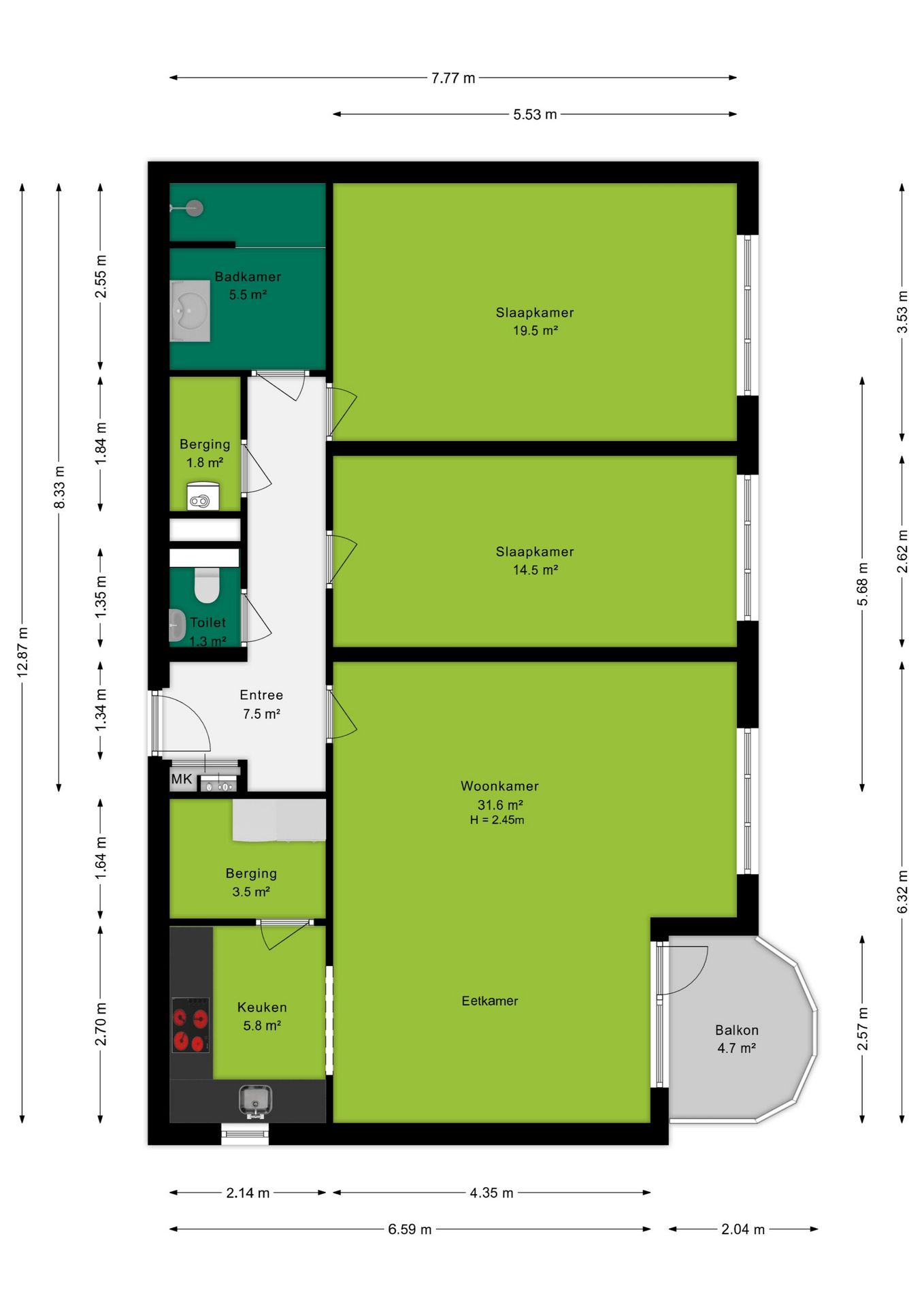 Foto 39 van Bunschoterweg 11