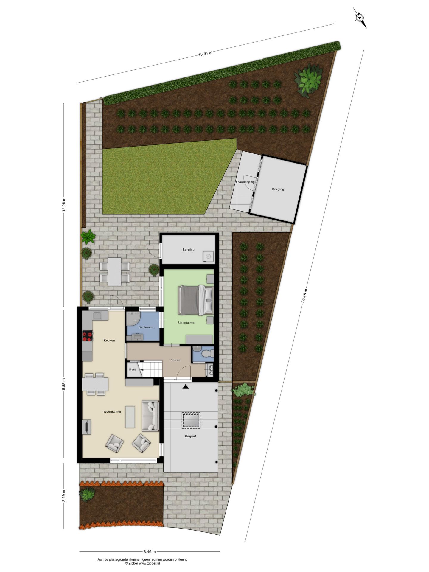 Semi-detached home with driveway and garden in Nispen — 37