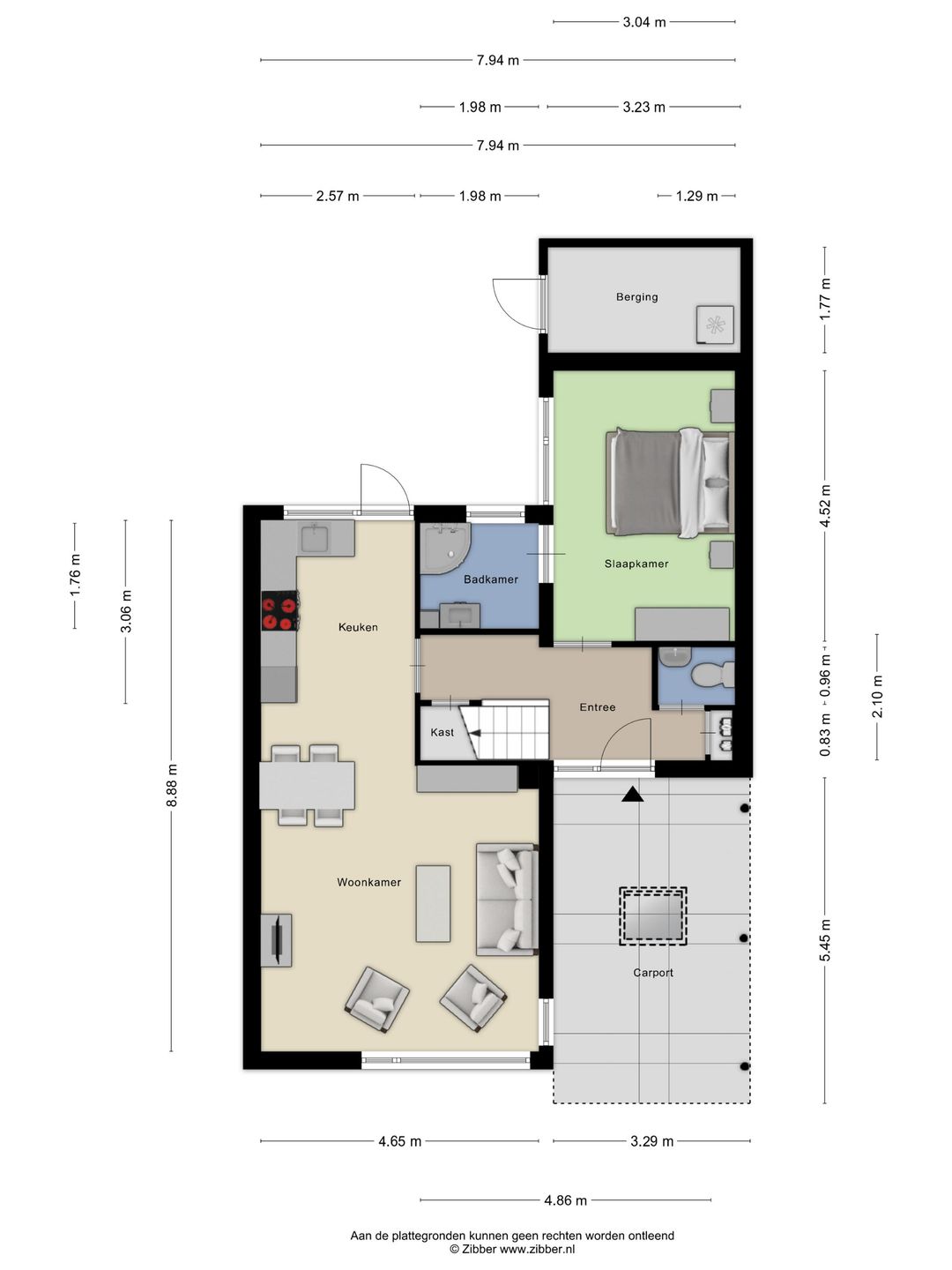 Semi-detached home with driveway and garden in Nispen — 38