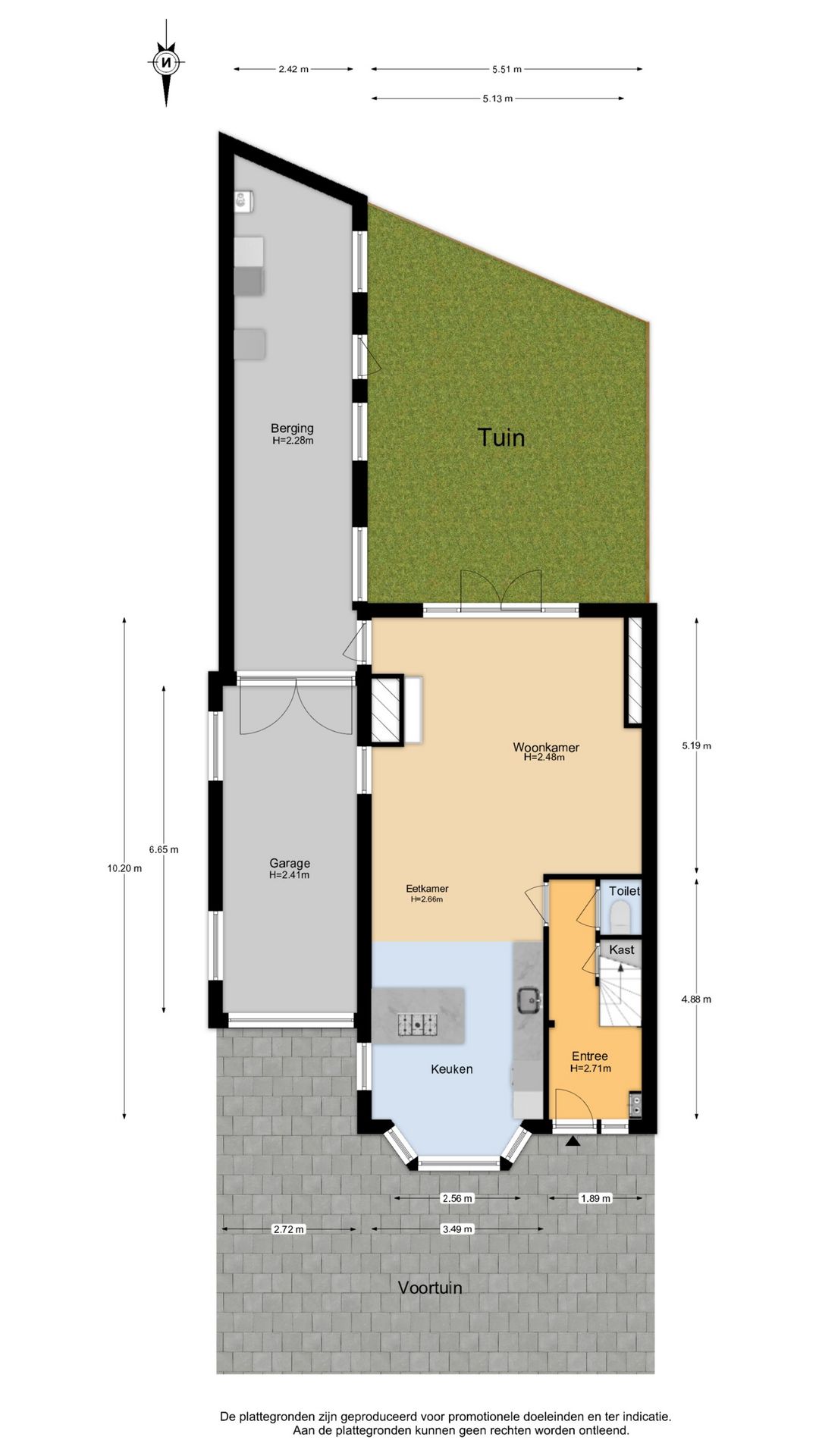 Spacious 1930s semi-detached house with deep backyard and garage — 70