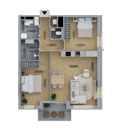 Hoekappartement thumbnail