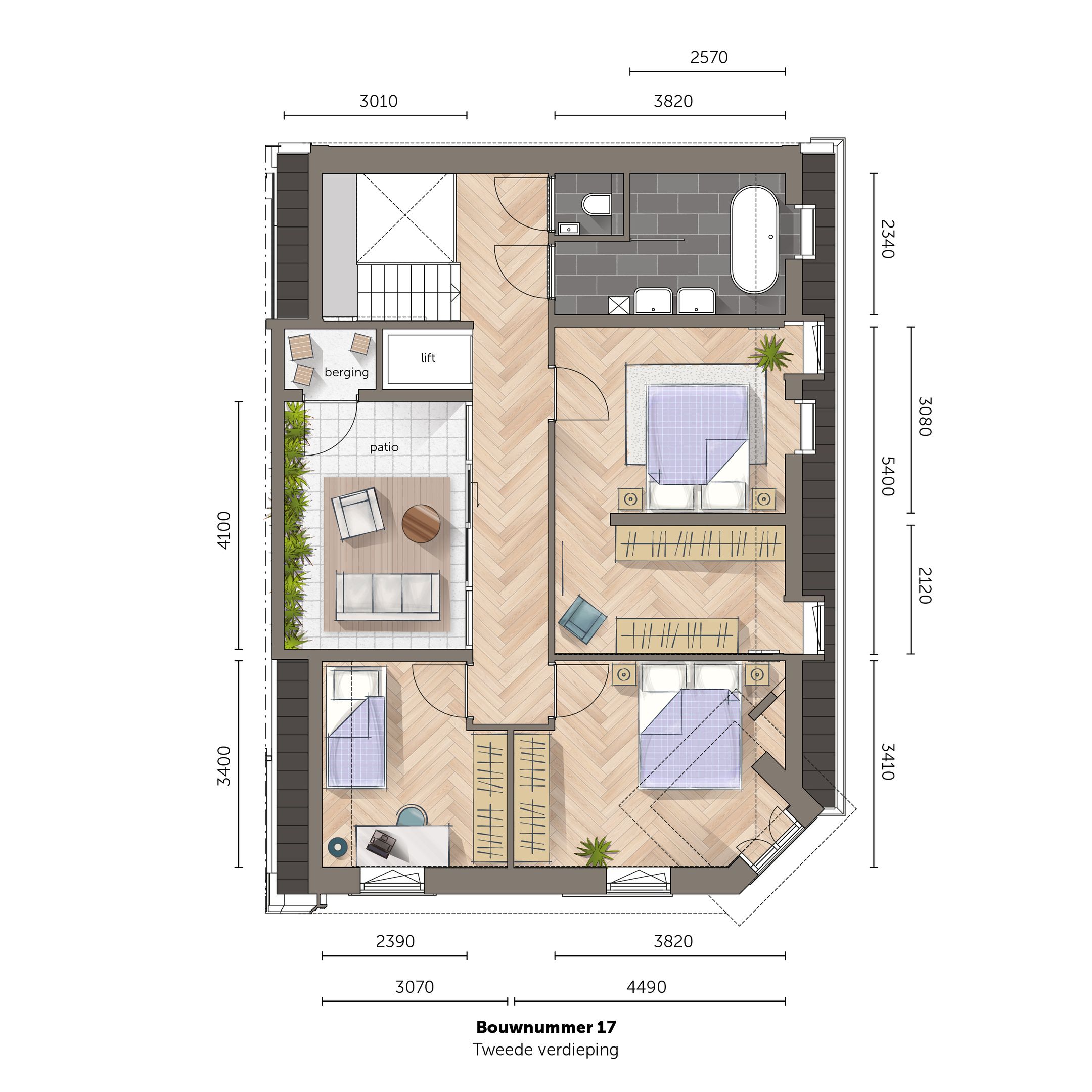 Foto 6 van 4-kamerappartement (Bouwnr. 17&18)