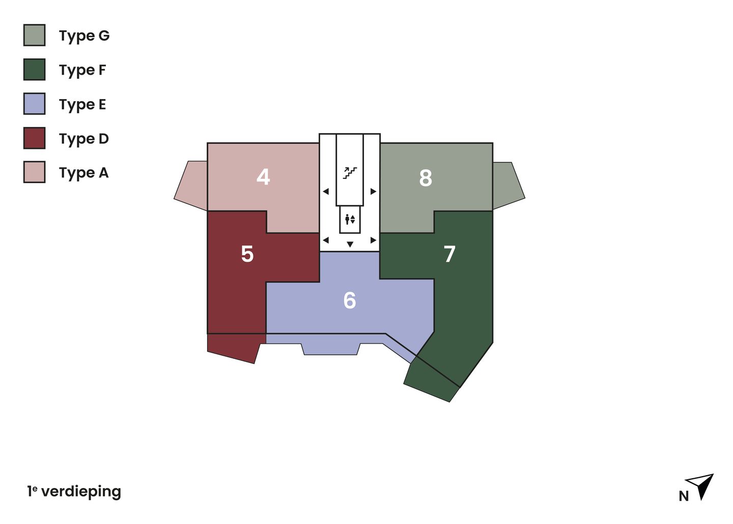 Foto 5 van Type D, (bwnr. 5-10-15) (Bouwnr. 5)