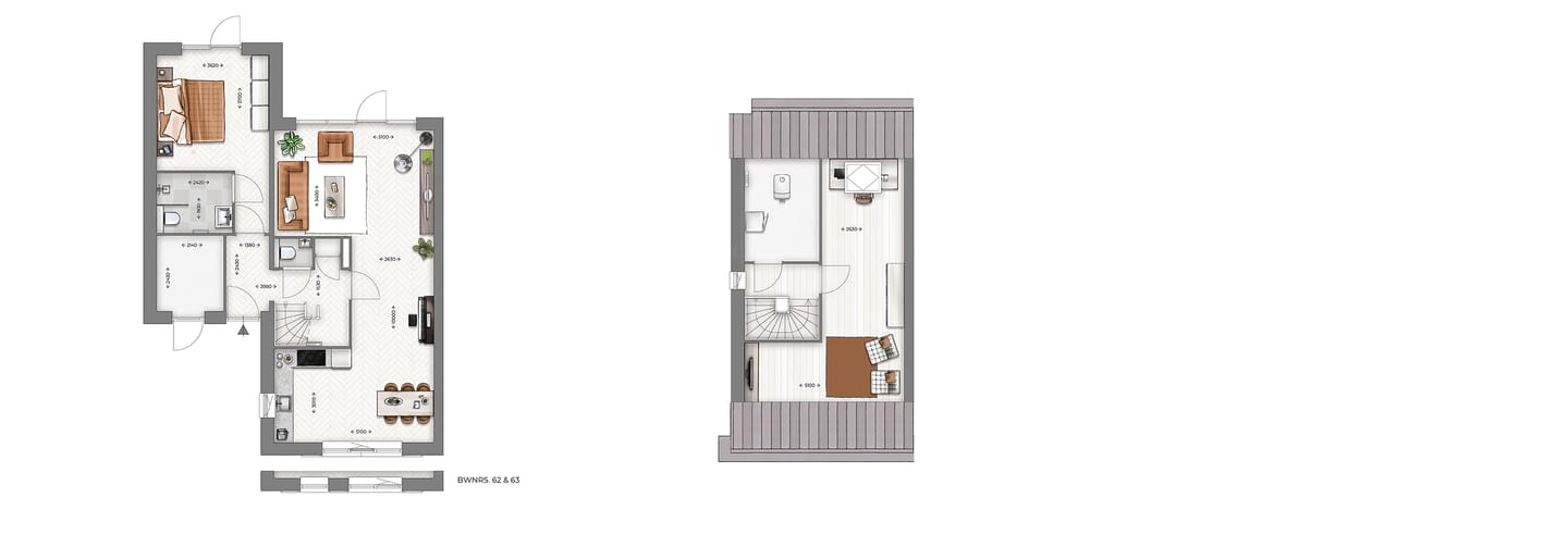 Foto 5 van LEVENSLOOP 2 ONDER 1 KAP WONINGEN | FICINIA (Bouwnr. 60)