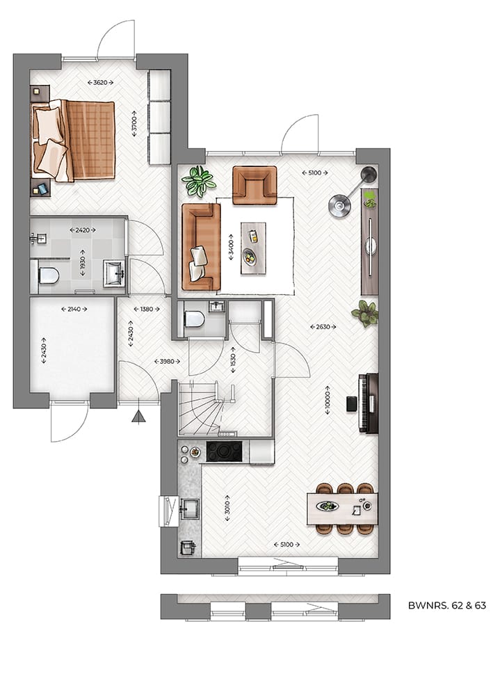 Foto 6 van LEVENSLOOP 2 ONDER 1 KAP WONINGEN | FICINIA (Bouwnr. 60)