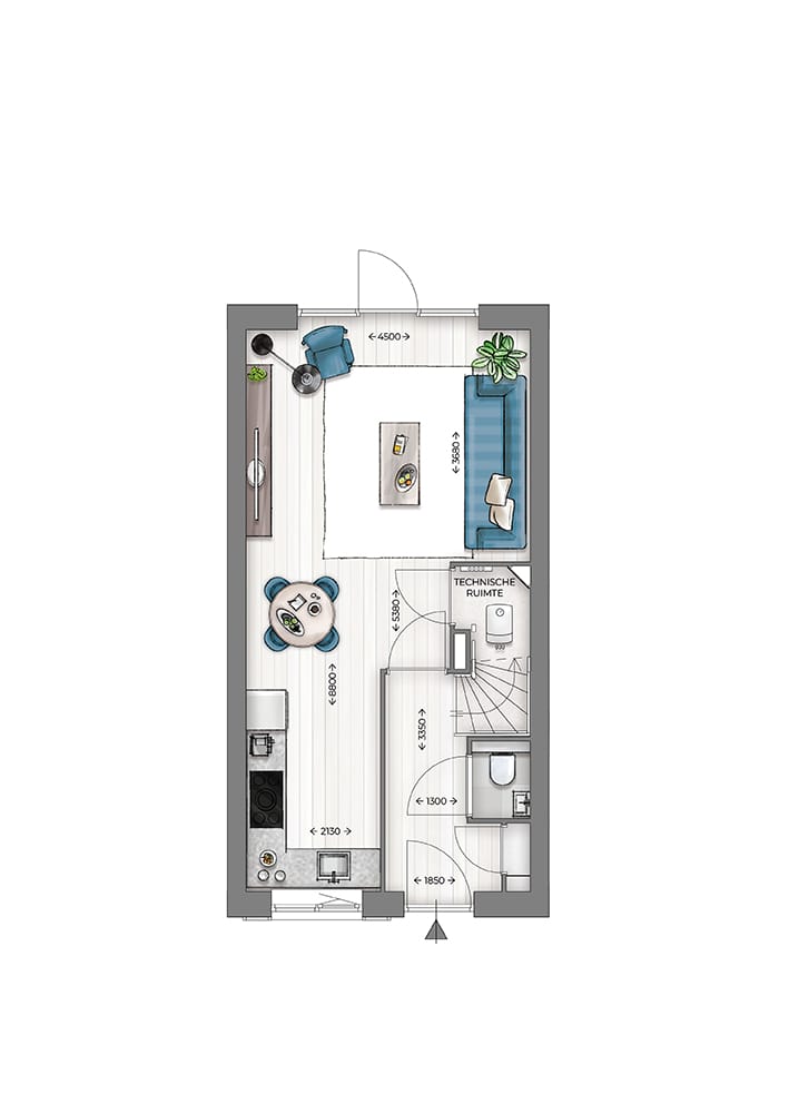 Foto 8 van TUSSENWONING | CARLINA (Bouwnr. 56)