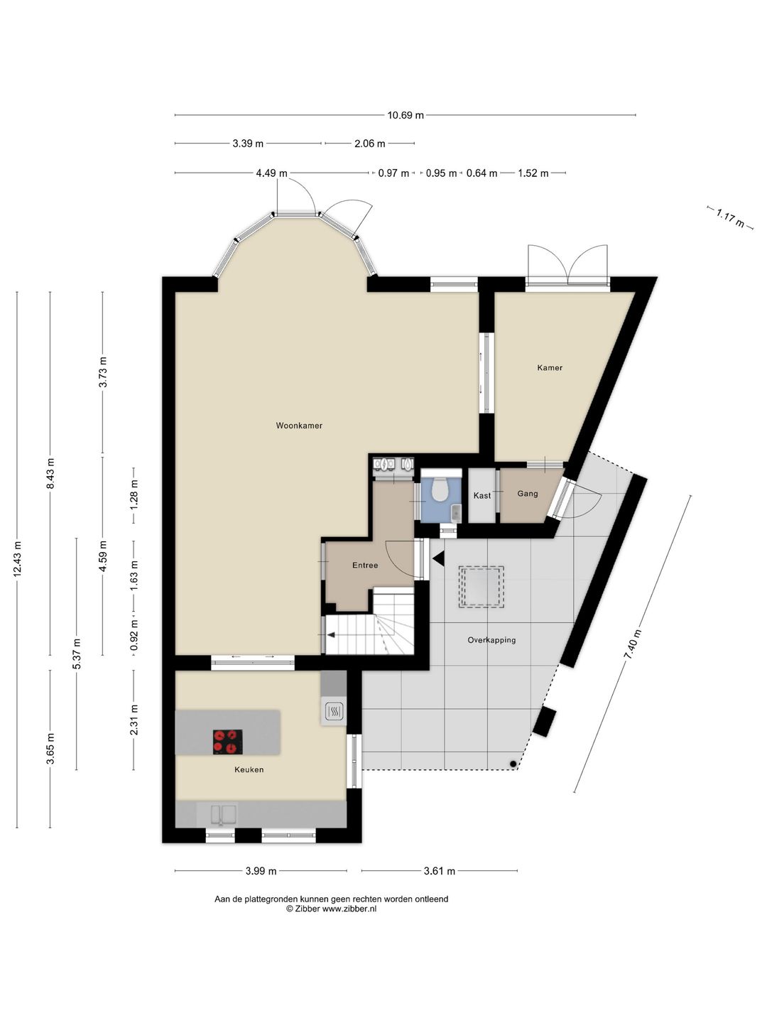 Spacious semi-detached home with modern kitchen, home office, and south-facing garden — 45