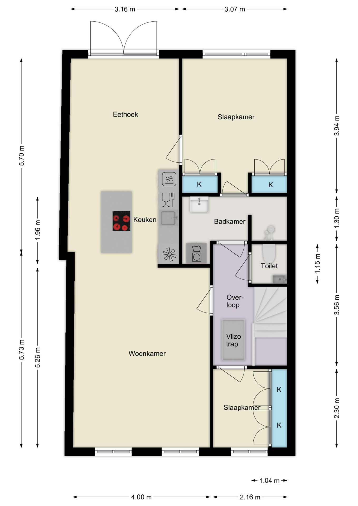Fully Renovated Apartment with Large Sunny Terrace in Huissen Center — 63
