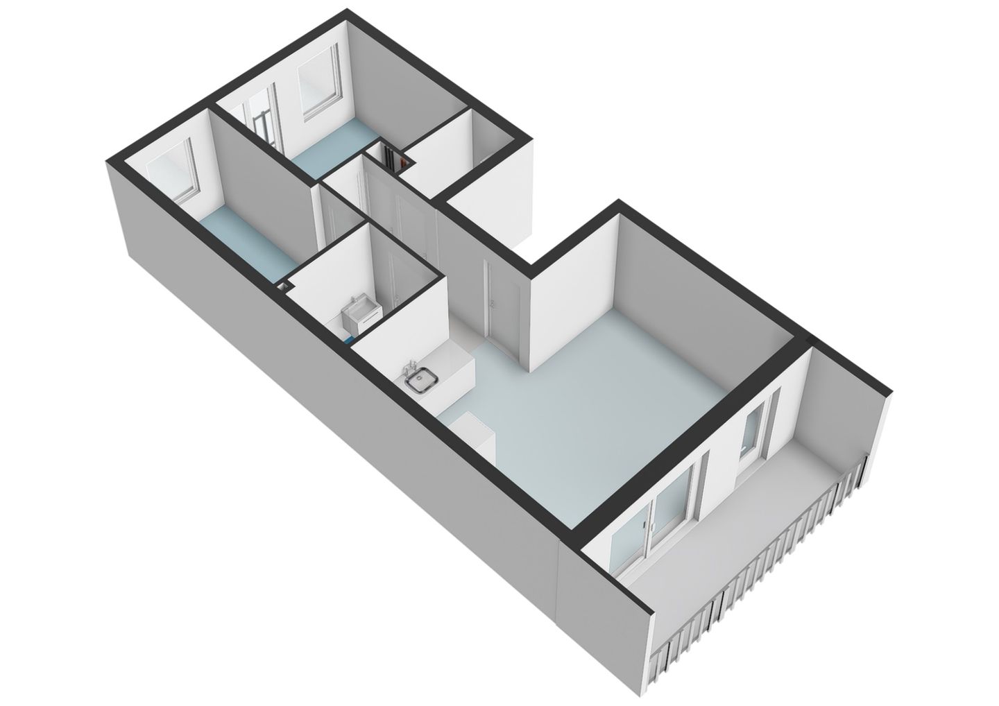 Modern 2-Bedroom Apartment with South Balcony on Own Ground — 24