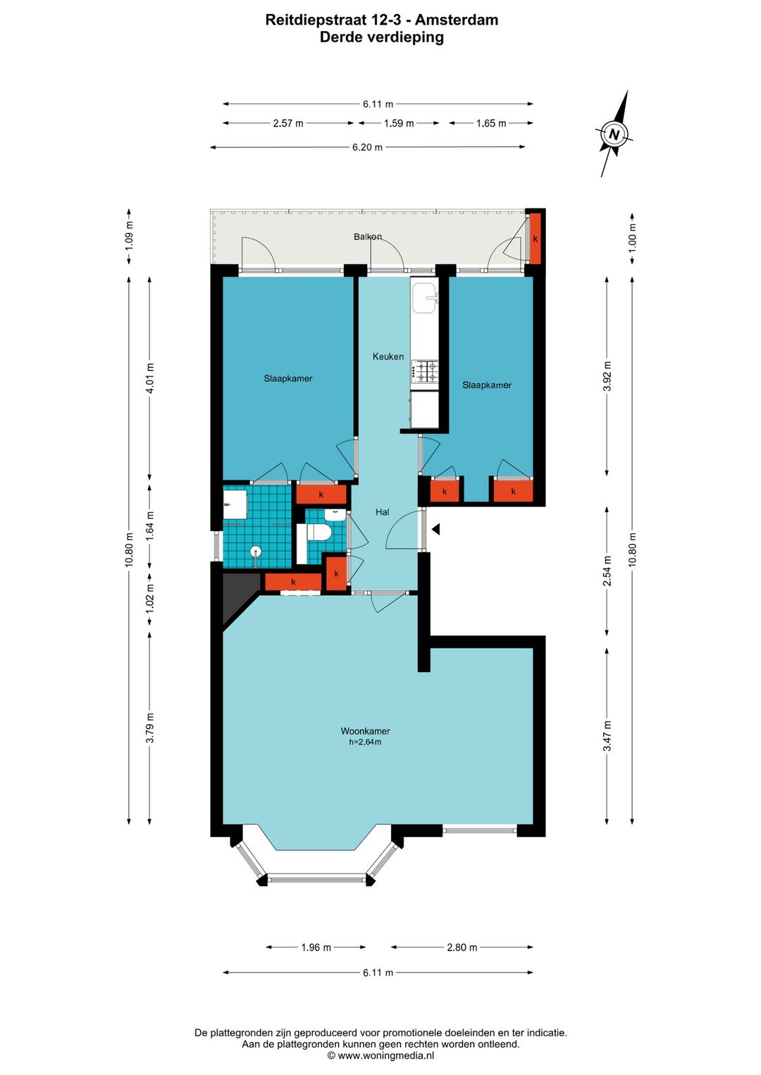 Foto 23 van Reitdiepstraat 12-3