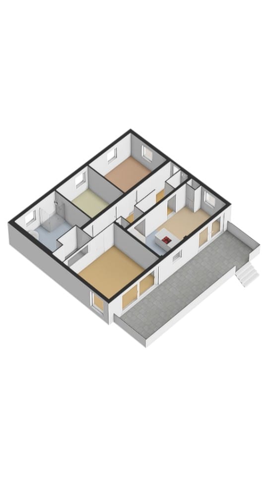 Blikvanger Dijk van een familiehuis aan open vaarwater met geweldig grote tuin — 67