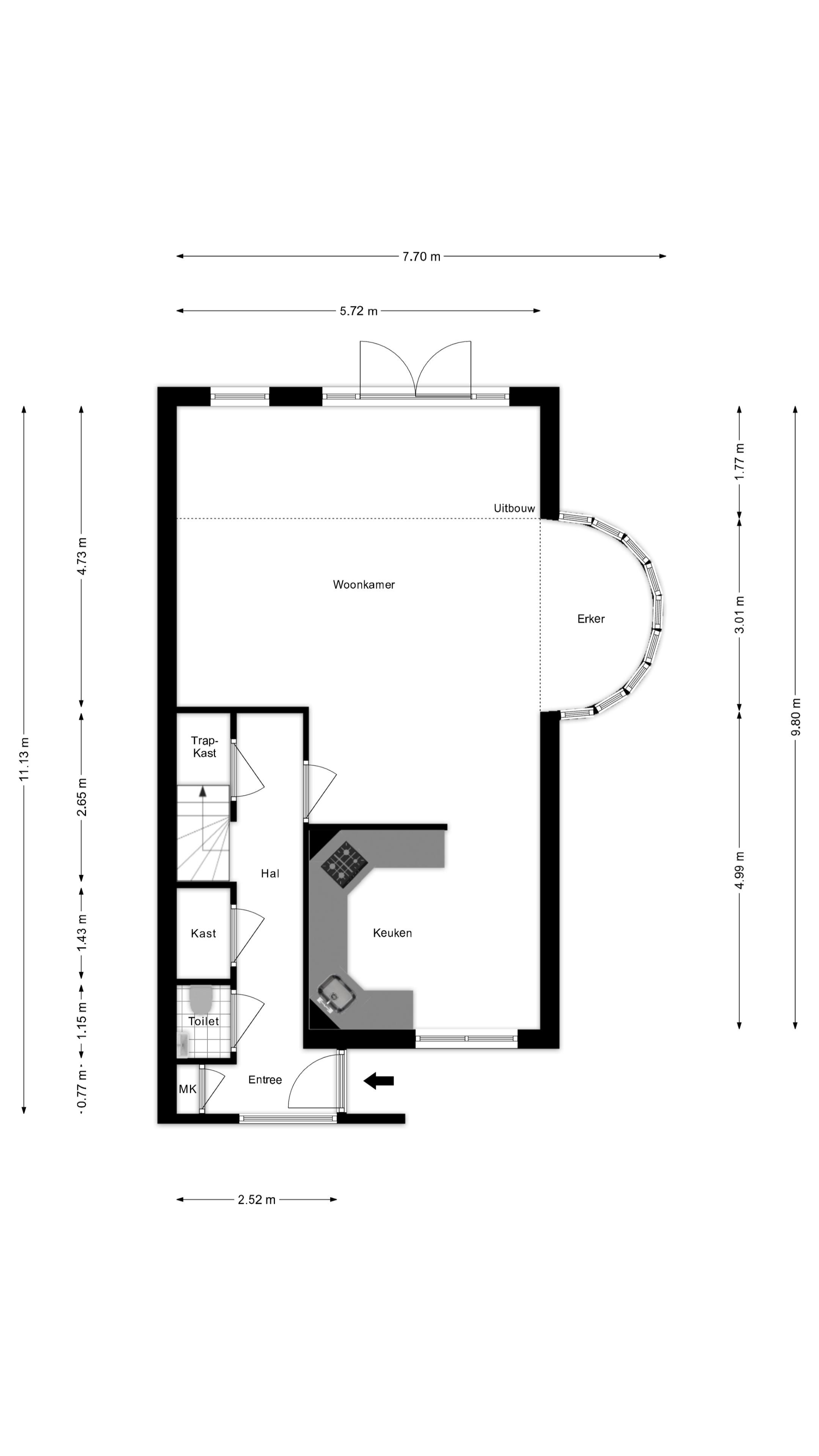 Spacious semi-detached house with 1930s style character in Venhuizen — 38