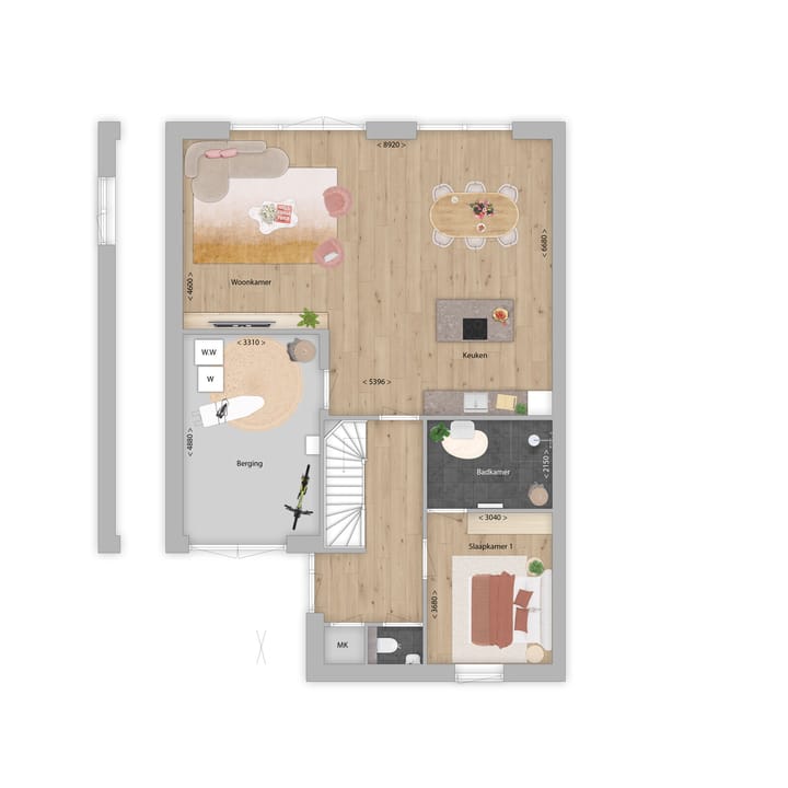 Foto 5 van Halfvrijstaande bungalow (Bouwnr. 44)