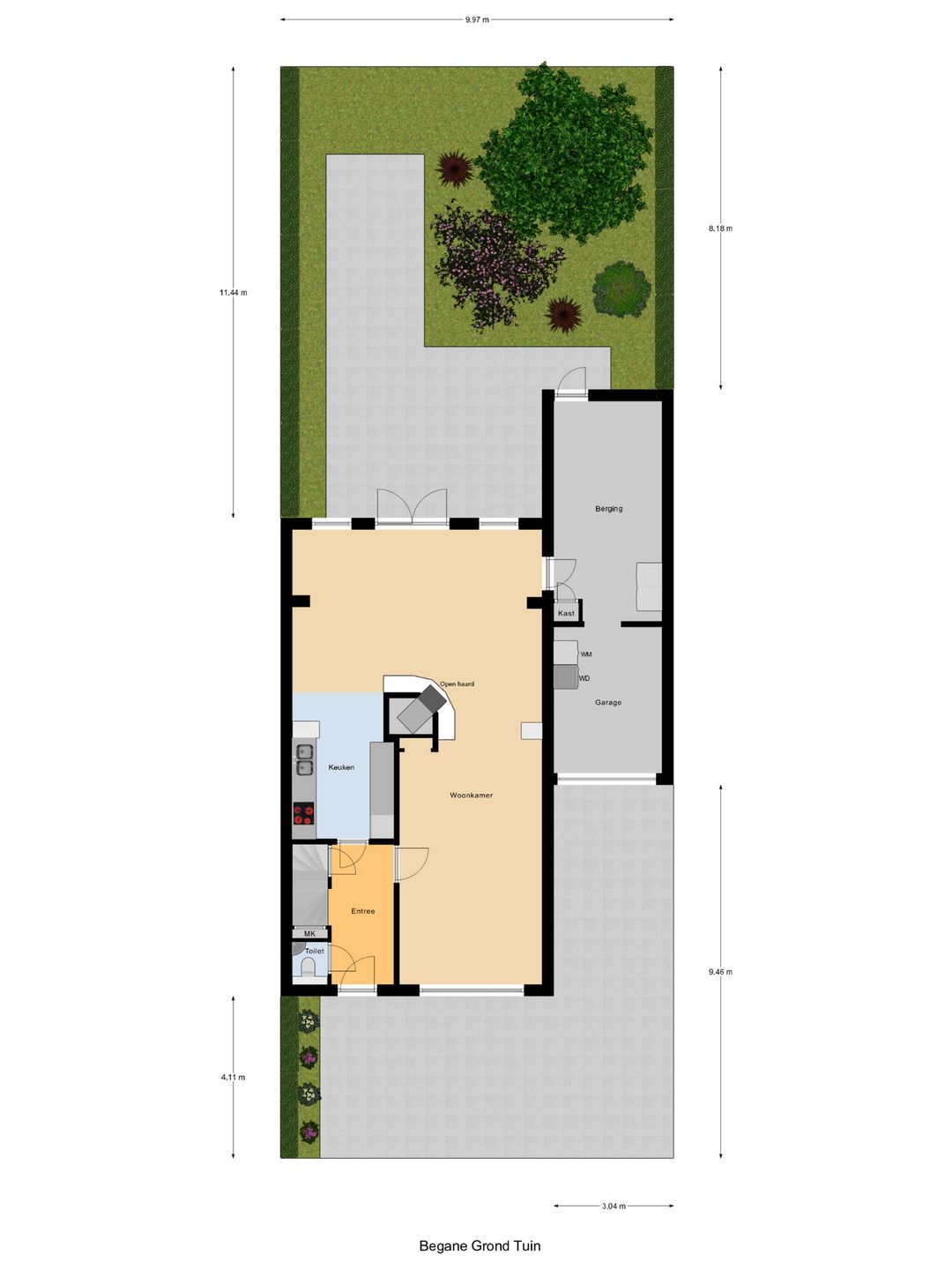 Spacious semi-detached home with large extension, garage and southwest facing garden — 36