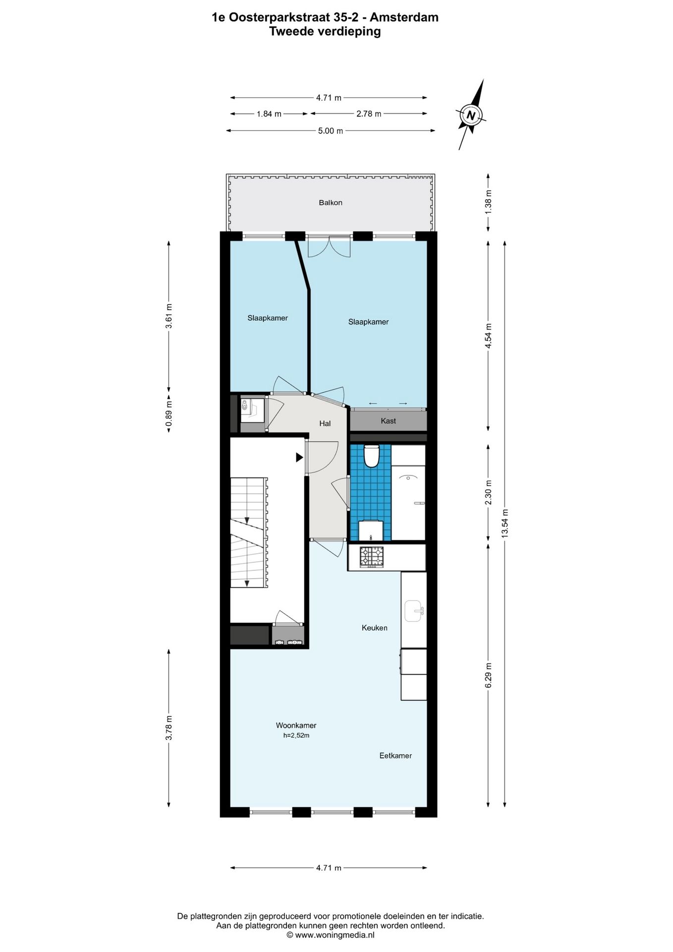 Bright 3-Room Apartment with Balcony on Freehold Land in Vibrant Amsterdam Oost — 40