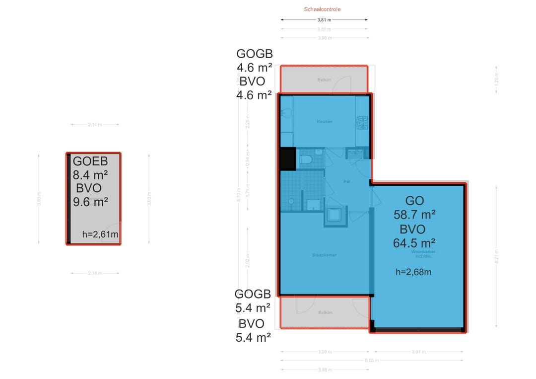 Newly Renovated 3-Room Apartment with Two Sunny Balconies in Green Buitenveldert — 20