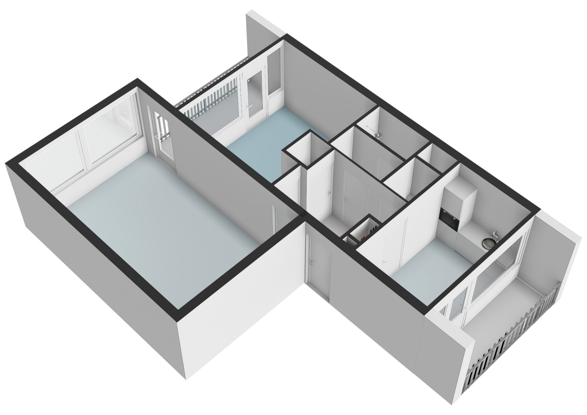 Newly Renovated 3-Room Apartment with Two Sunny Balconies in Green Buitenveldert — 22