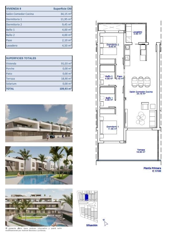 New Build Apartment with 2 Bedrooms in Pilar de la Horadada — 23