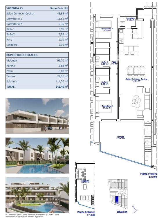 New Build Apartment with 2 Bedrooms in Pilar de la Horadada — 15