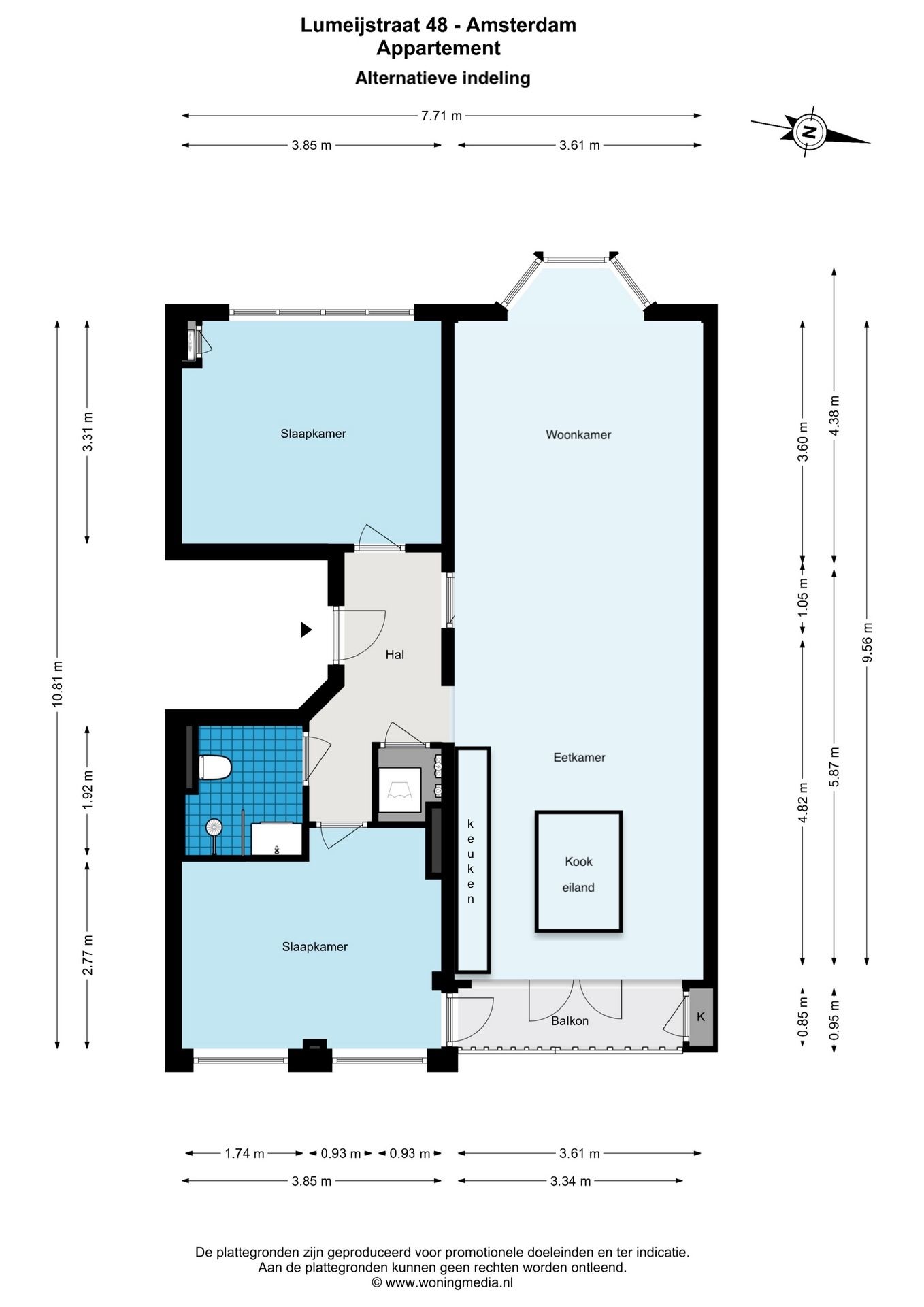 Bright 4-room apartment in De Baarsjes, Amsterdam — 18
