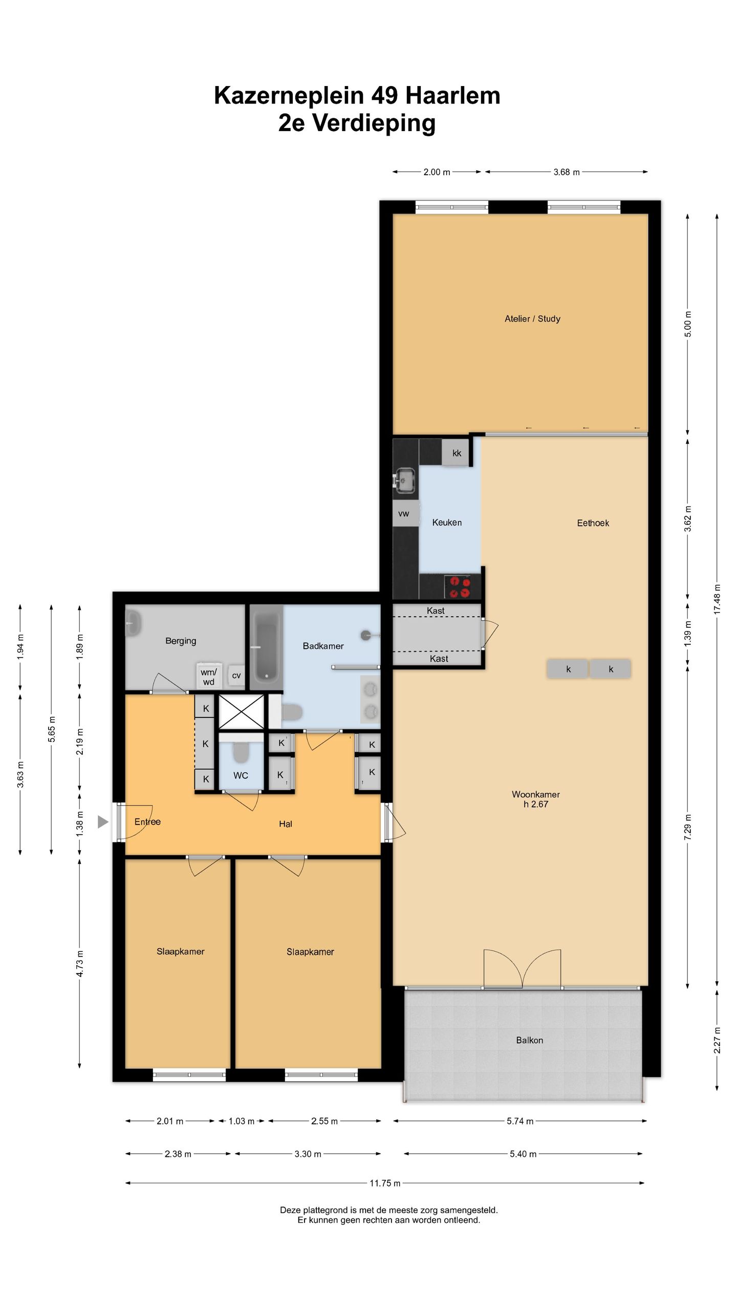 Stylish and Exceptionally Spacious Apartment with High-Quality Finishes in a Characteristic Barracks Complex — 67