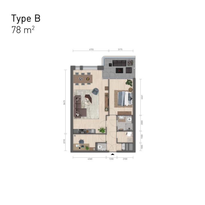 Foto 5 van B' (Bouwnr. A3)