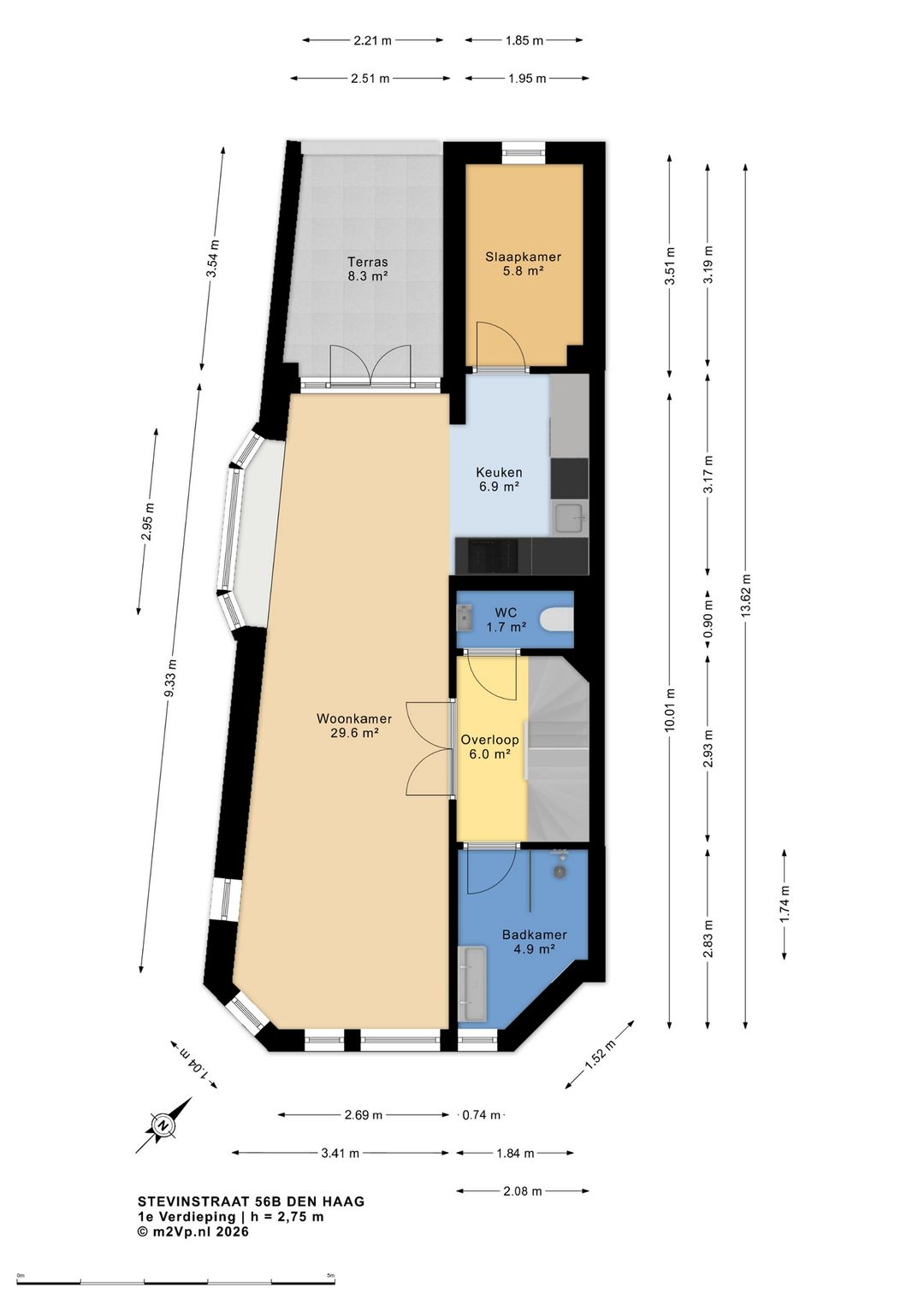 Foto 8 van Stevinstraat 56-B