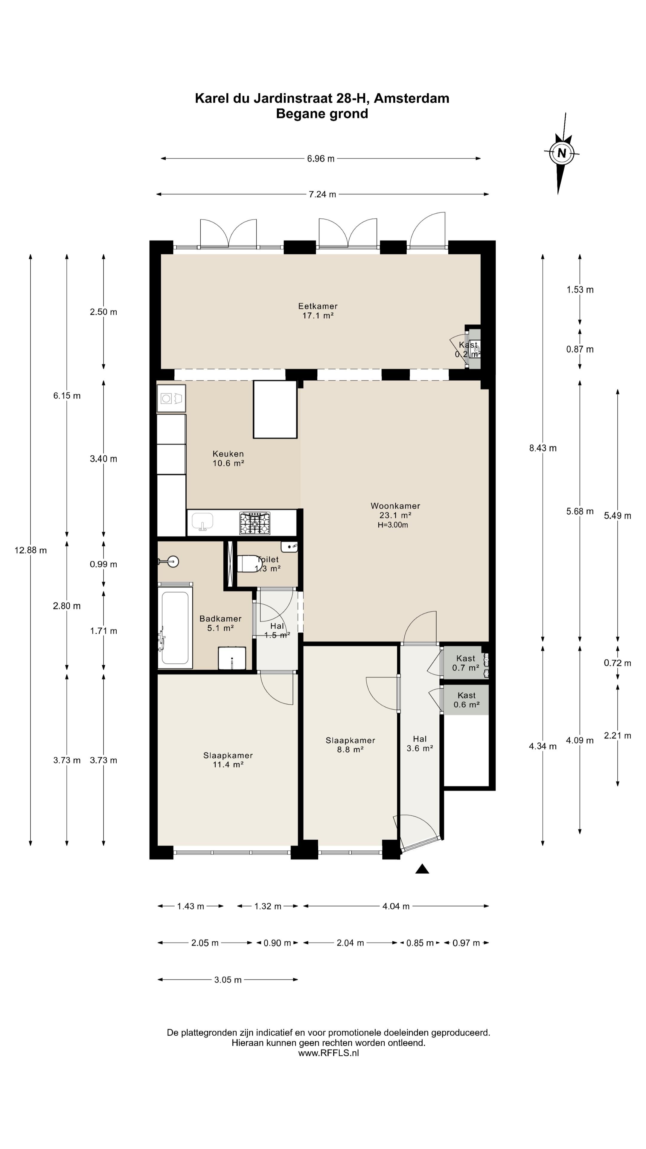 Foto 33 van Karel du Jardinstraat 28-H