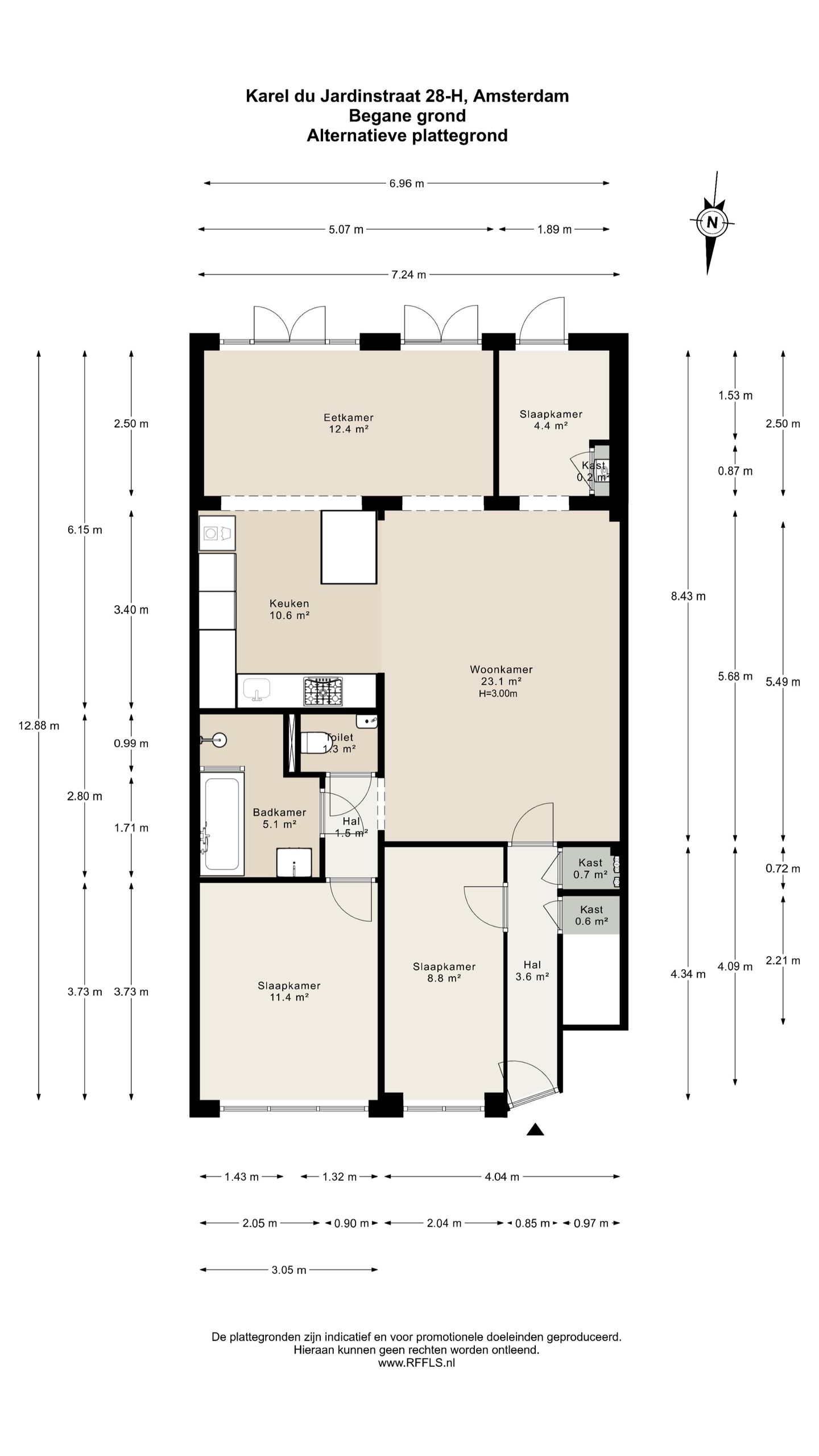 Foto 35 van Karel du Jardinstraat 28-H