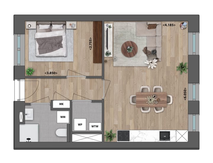 Photo 5 of Tweekamerappartement (Bouwnr. 13)