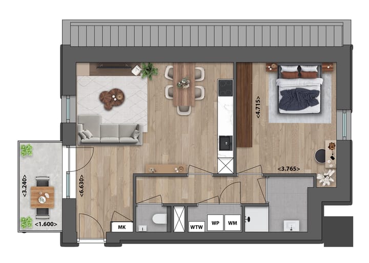 Photo 5 of Driekamerappartement (Bouwnr. 27)