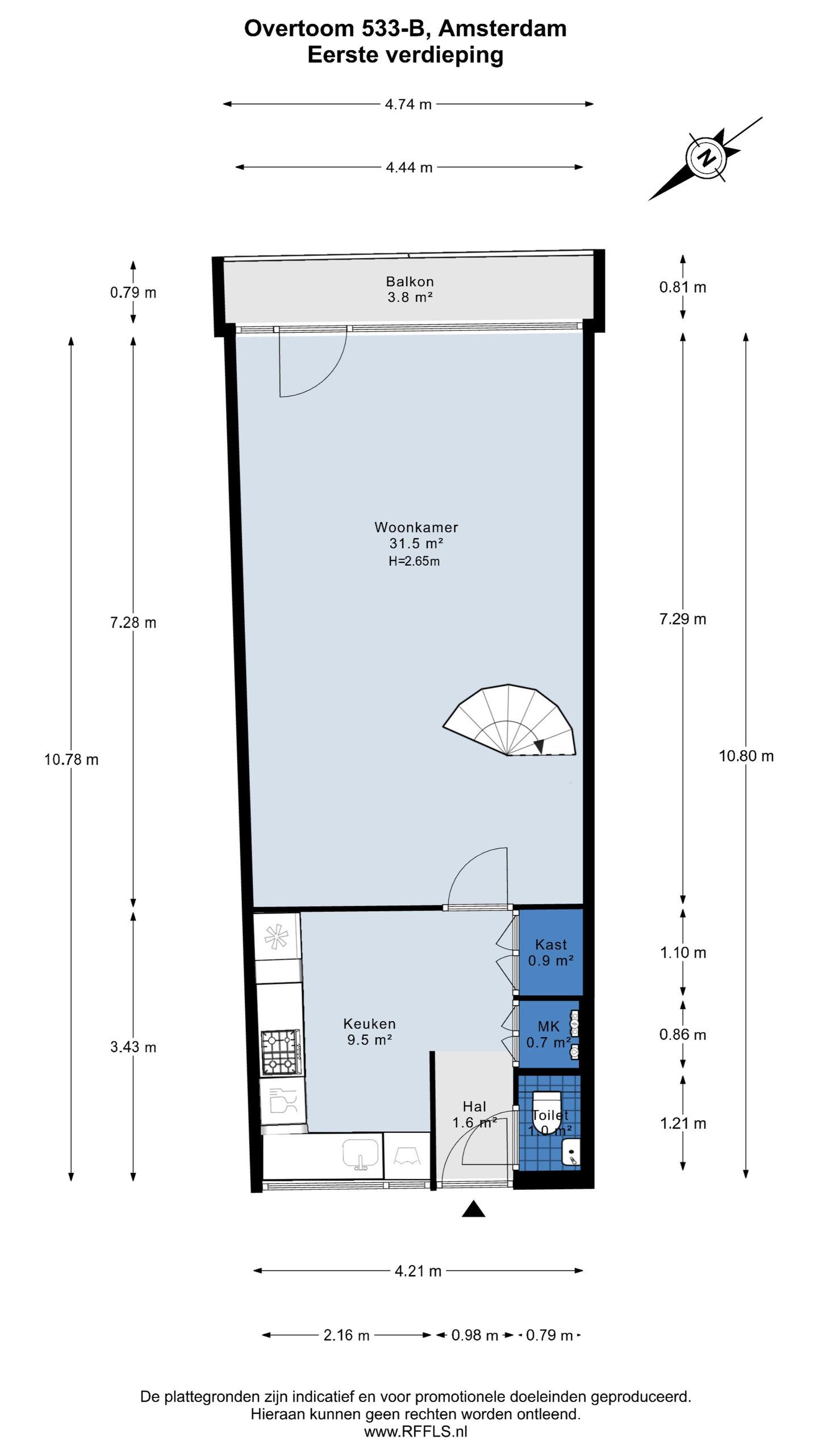 Foto 49 van Overtoom 533-B