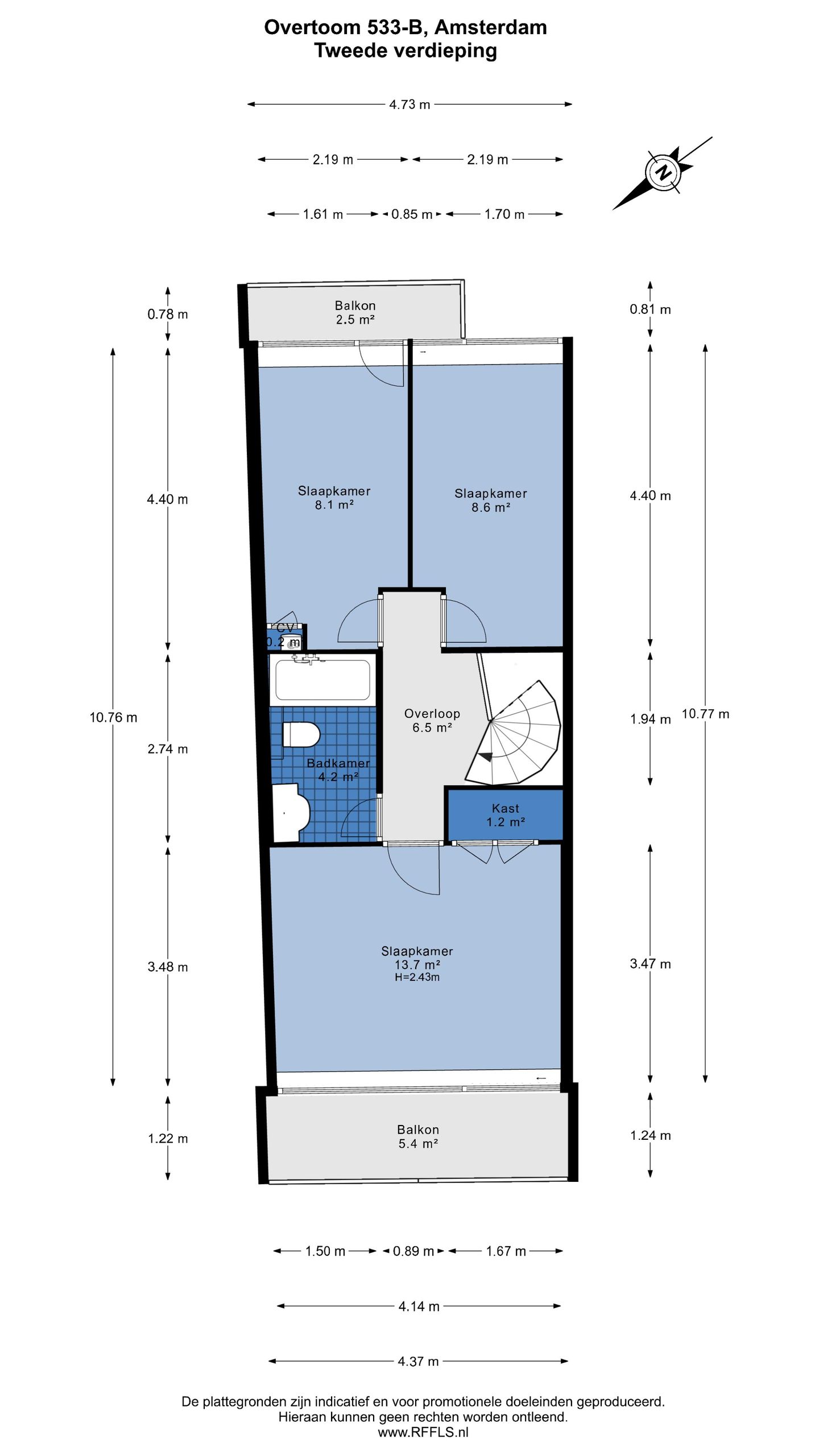 Foto 50 van Overtoom 533-B