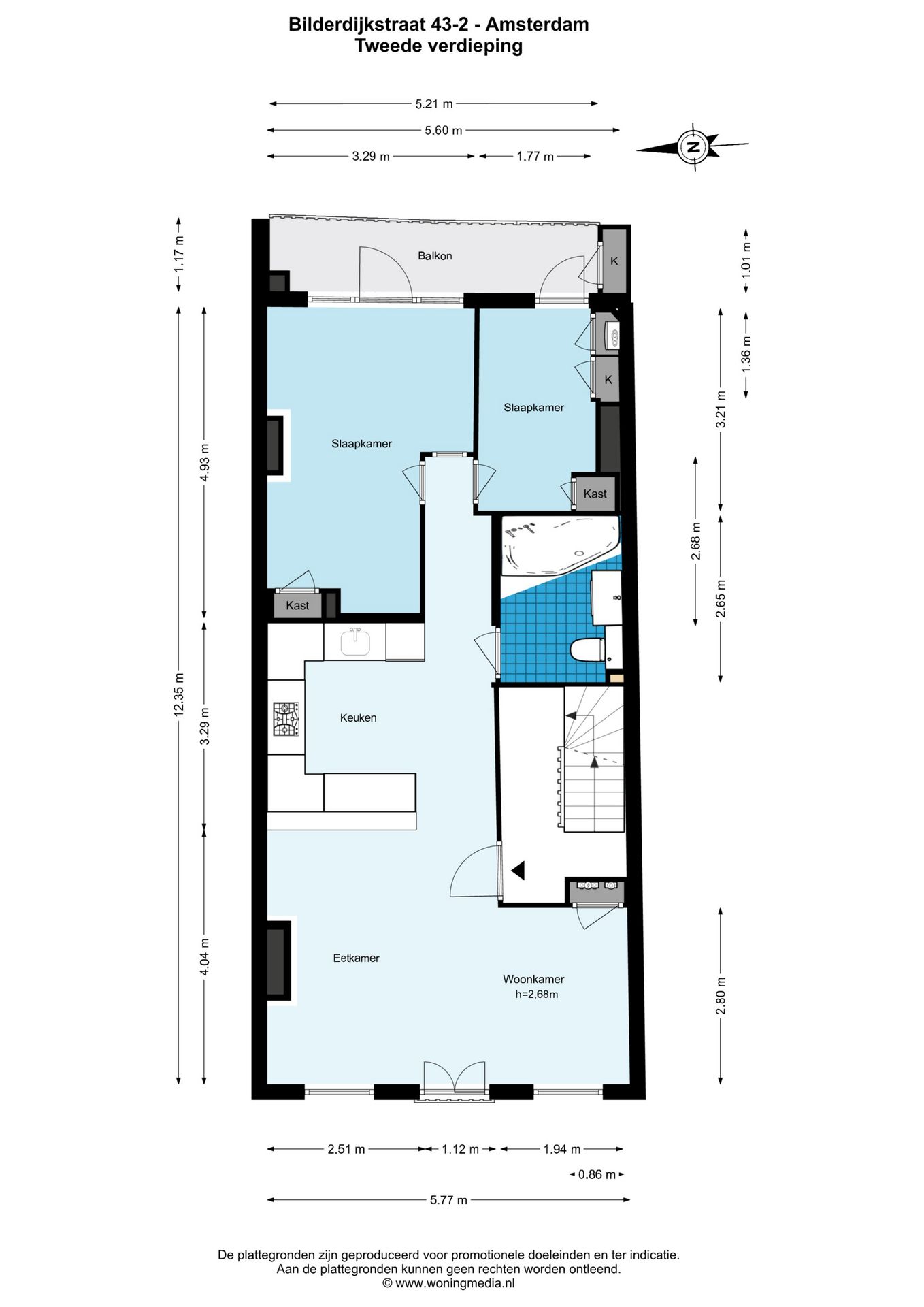 Foto 30 van Bilderdijkstraat 43-2