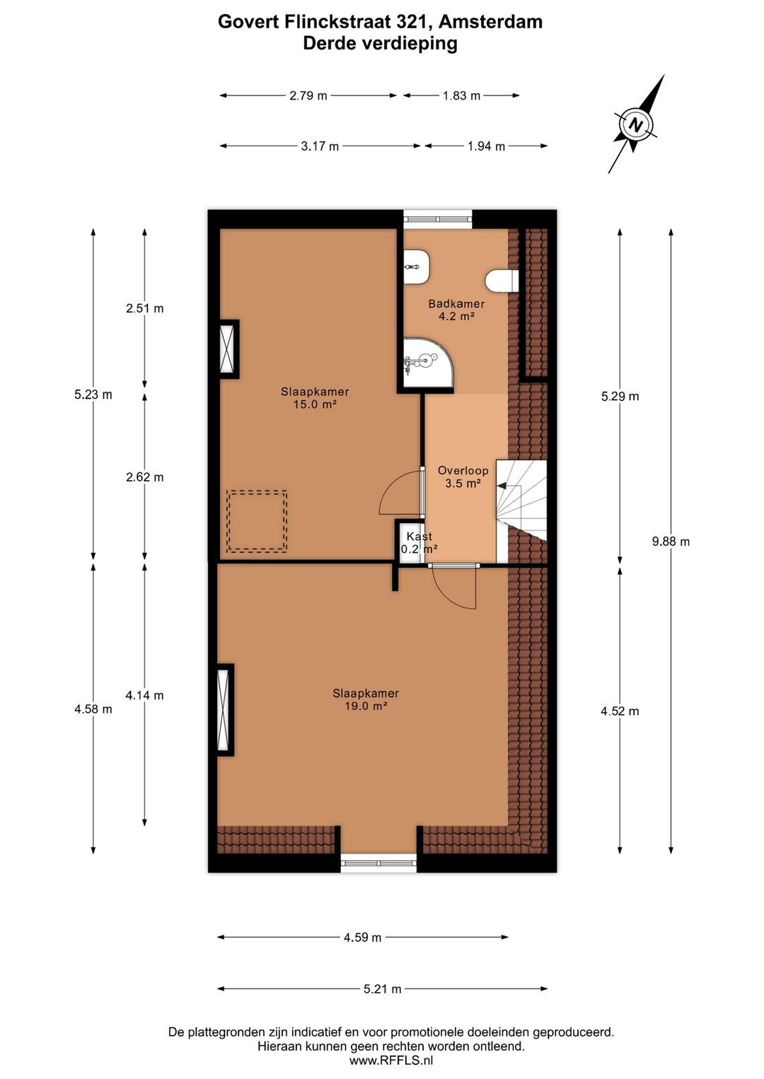 Characteristic Townhouse on Own Ground in De Pijp — 38