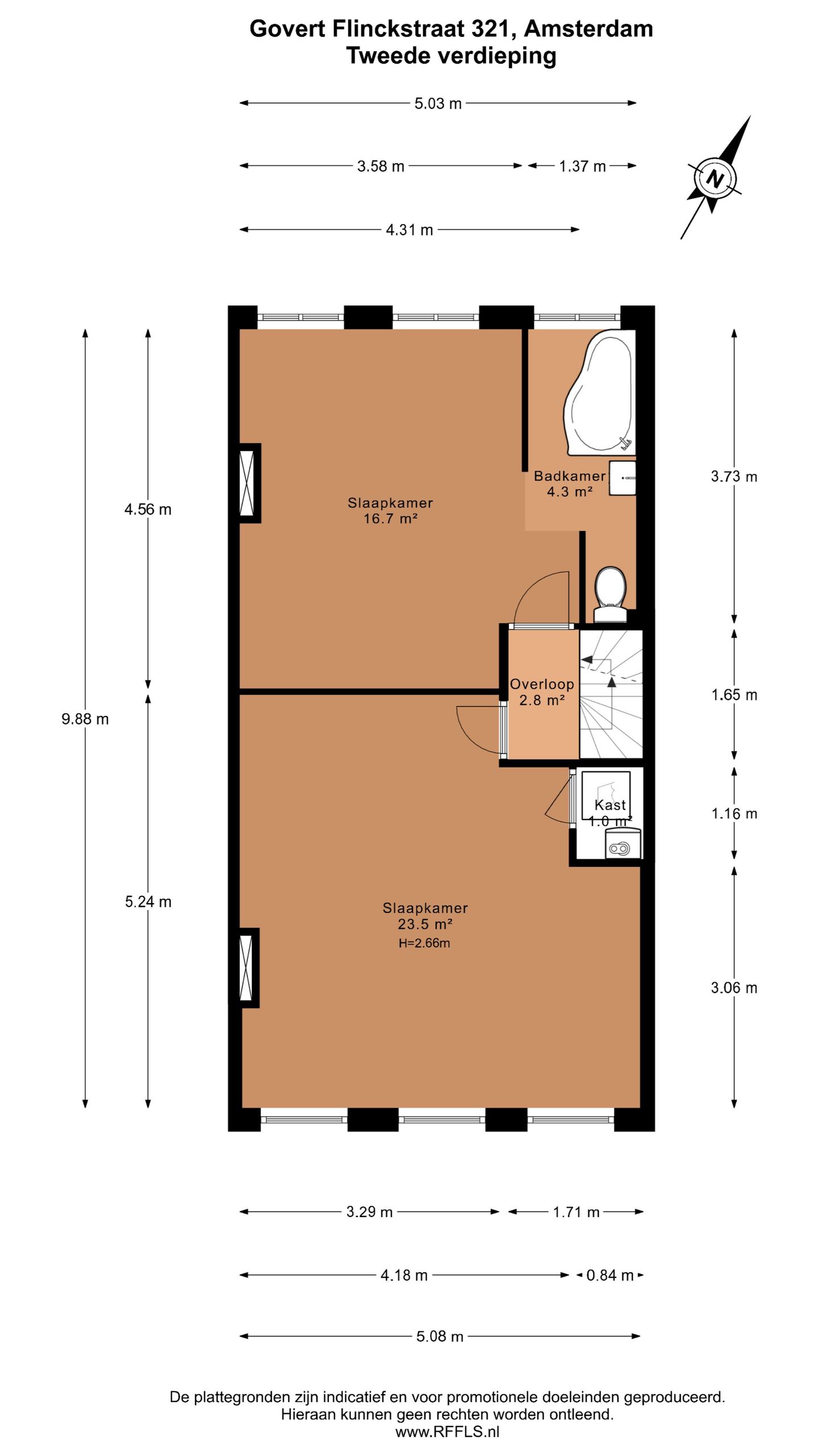 Characteristic Townhouse on Own Ground in De Pijp — 37