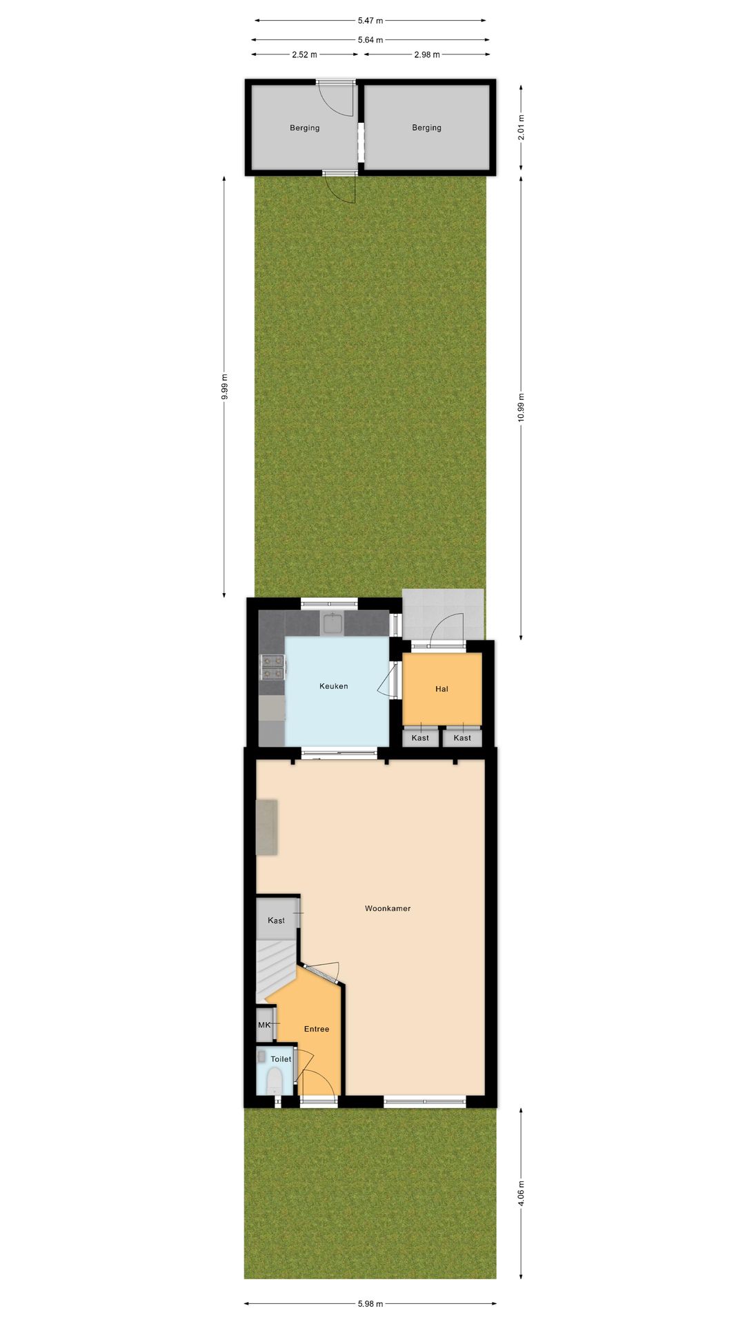 Well maintained extended terraced house with 4 bedrooms and energy label A — 63