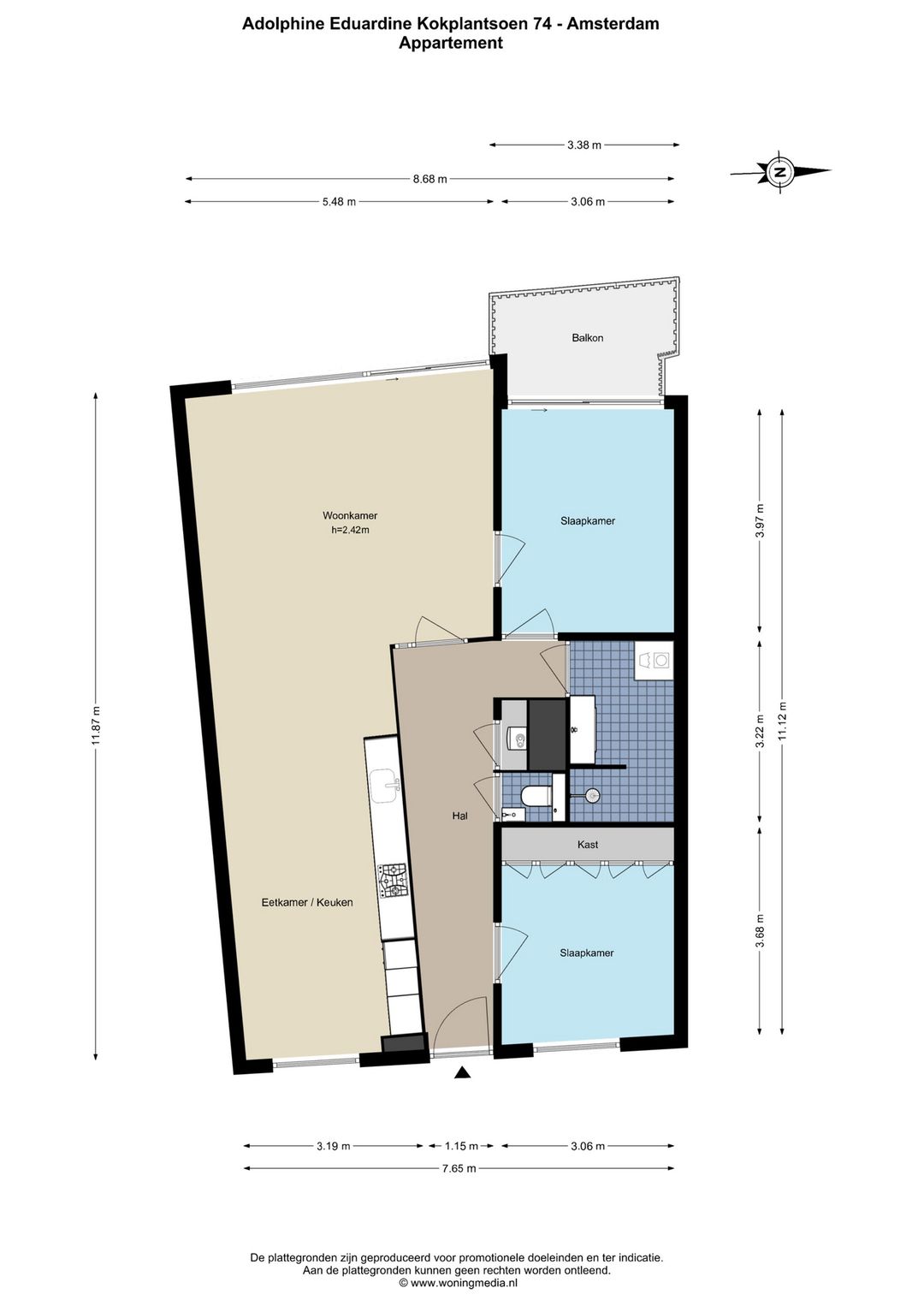 Foto 38 van Adolphine Eduardine Kokplantsoen 74
