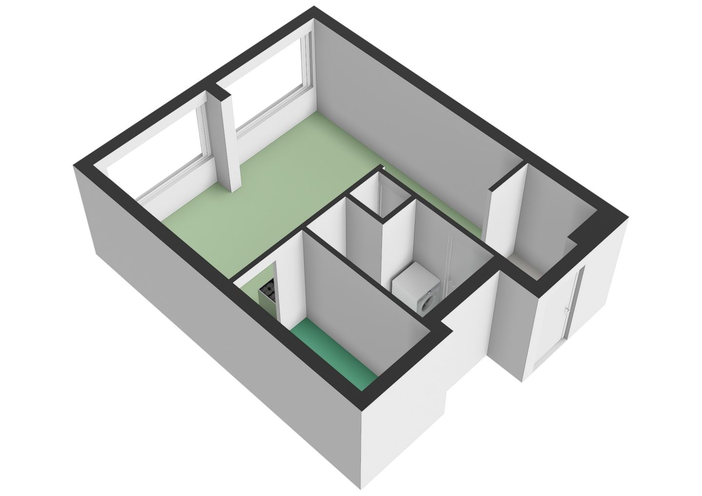 Charming 34m² Studio/One-Bedroom Apartment with Perpetually Bought-off Leasehold — 34